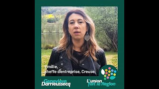 Emilie soutient Geneviève Darrieussecq