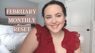 FEBRUARY 2022 MONTHLY RESET 💸💙goal setting, saving money, health, travel, youtube