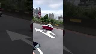 Velomobile on the road