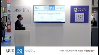 ISI - Area Focus Sismica a ME-Made expo 2023 - TECNO K GIUNTI - Speech d’approfondimento