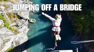 Doing the World's FIRST Bungy Jump (and Ours Too) | Kawarau Bridge, New Zealand