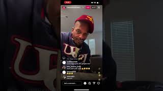 Charleston White goes off on BRICC BABY AGAIN on FUNNY IG LIVE