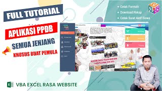 Full Tutorial Pembuatan Aplikasi PPDB VBA Excel #part1