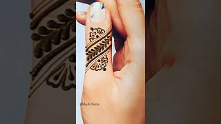 Simple & easy thumb mehndi design ❤ | mehndi design #shorts #youtubeshorts