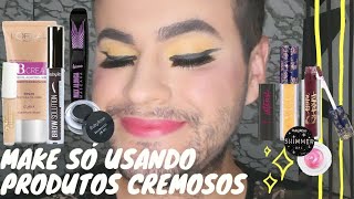 Make só usando produtos cremosos #produtoscremosos