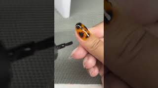 Tortoise shell nail art