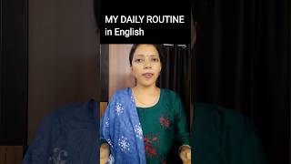 HOW TO TELL DAILY ROUTINE IN ENGLISH #shorts