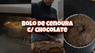 BOLO DE CENOURA  COM COBERTURA DE CHOCOLATE