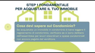 Acquisto di un immobile in condominio