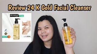 REVIEW 24 K GOLD FACIAL CLEANSER | Bioaqua  Facial Wash | Jaqueline Doranggi