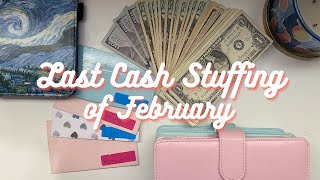 cash envelope stuffing | february #4 | low/variable income budget | sinking funds | low income $735