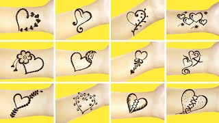 Latest Heart jewellery bracelet mehndi design| Eid mehandi design for beginners| Heart mehndi tattoo