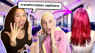 CHANGEMENT CAPILLAIRE : DÉCOLORATION + CHEVEUX ROSE AVEC ARTIC FOX