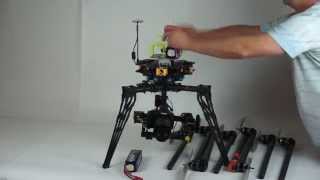 Versadrones Heavy Lift Octocopter detachable arms demonstration