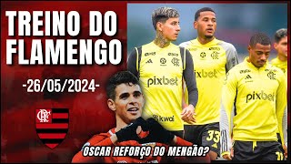 TREINO DO FLAMENGO! PREPARAÇÃO PARA O JOGO COM MILLONARIOS NA LIBERTADORES! OSCAR NO FLAMENGO?