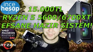 15 bin tl ye Daemon [Bafır] 6700XT Hazır Sistem İnceleme