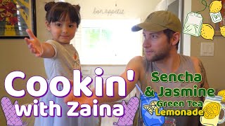 Cookin with Zaina - Sencha & Jasmine Green Tea Lemonade