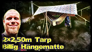 Mini Hammock Setup + Billig Hängematte Test