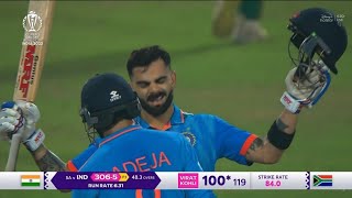 INDIA VS SOUTH AFRICA WORLD CUP HIGHLIGHTS, INDIA VS SOUTH AFRICA, VIRAT KOHLI 49 CENTURY