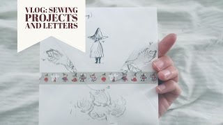 A look at my unfinished sewing projects // Outgoing letters // My dinner