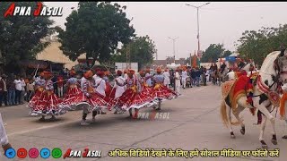 मां माजीसा मंदिर जसोल धाम, गैर नृत्य प्रस्तुत करते हुए, मंदिर प्राणप्रतिष्ठा जसोल