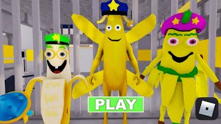 Banana Police Family Prison Run Escape Obby (Roblox) Full Gameplay (Android)