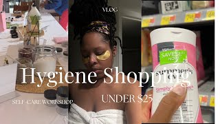 Hygiene shopping *RESTOCKING* products. | Self-Care workshop.