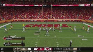 Madden 25 franchises week 5 new Orleans saints vs Kansas city Chiefs