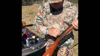 Loading and firing a black powder muzzle loader