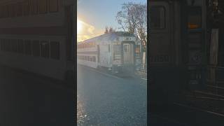 NJT 7059 Leads NJT 5742 w/ Mike 4 SAAHC’s 2 Jingle bells & Rudolph The Red Nose Reindeer At Dunellen