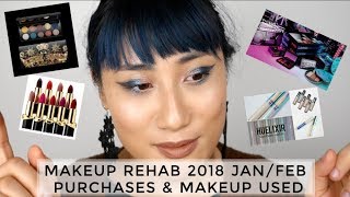 Makeup Rehab 2018 - UPDATE 1 Jan/Feb Purchases & Makeup Used