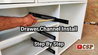 How To Install Drawer Channel | Drawer Channel Fitting  Step By Step | #Woodworking Ideas