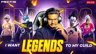 😍 SEARCHING FOR A STRONG PLAYER IN MAIN SQUAD👑 || 1 V 1 GUILD TEST 🔥👑 || TELUGU FACECAM LIVE🛑