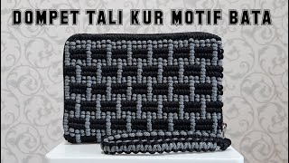 Cara Membuat Cover Dompet Motif Bata Dari Tali Kur | Oemah Kreasi