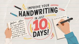 How to improve handwriting in just 10 days||tips to improve handwriting||#handwriting