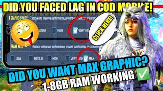 How to unlock max graphic in call of duty mobile || config lag fix in cod mobile | season 4 2022