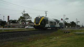 DCTA 102 (new Stadler train) at Lake Dallas, Tx. 10/09/2011 ©