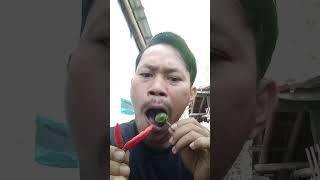 #shorts Makan terong pake cabe rawit