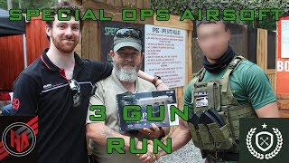 3 GUN RUN, Special Ops Airsoft, CYMA CM 077A , SAI GLOCK 17