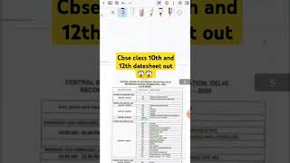 Cbse datesheet out 2025 😱😱 | | #cbsedatesheet2025 #cbseboard #cbsedatesheet #shorts #trainding