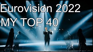 Eurovision 2022 | MY TOP 40 After Rehearsals | From Poland