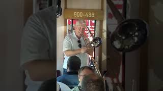 Jörg Richter, Trombone, plays "Sentimental Journey" on the Dixie Train 2019 of the Selketalbahn