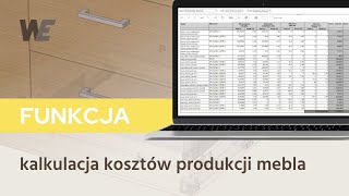 Kalkulacja kosztów produkcji mebli