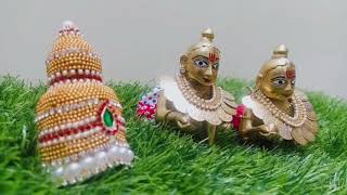 Tirupati style Mukut design| south indian style mukut for krishna , laddu gopal for Janmashtami