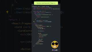 How to Create random joke Generator 😂🤣 | React Js #shorts #short #viral #ytshorts #reactjs