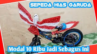 Cara membuat sepeda hias dari kardus