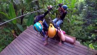 The Flying Hanuman Zipline helmet cam [Phuket, Thailand]