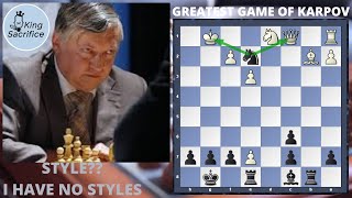 Stings' like a BEE🐝!!🔥ANATOLY KARPOV🔥!! Karpov -vs- Timman.