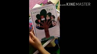 How to make Family Tree at home I Easiest way to make Family Tree I Kidz ideas with Ananya