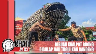 Ribuan Knalpot Brong Sitaan Disulap Jadi Tugu Ikan Bandeng - Chatnews 17 Januari 2024